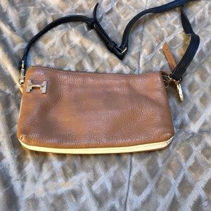 Halston Heritage Crossbody Bag Tan/Black-Multi